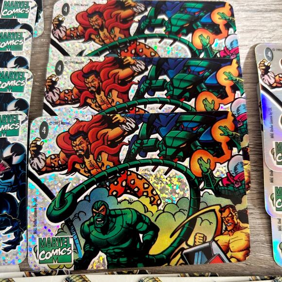 Vintage 1995 CEL Spiderman Vending Machine Holo PRISM Stickers Set of 76 EUC - Picture 11 of 11